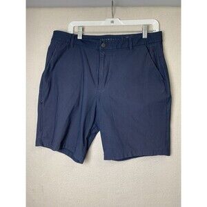 7 Diamonds Shorts Mens Size 34 Navy Blue Infinity Short Modern Length Wicking